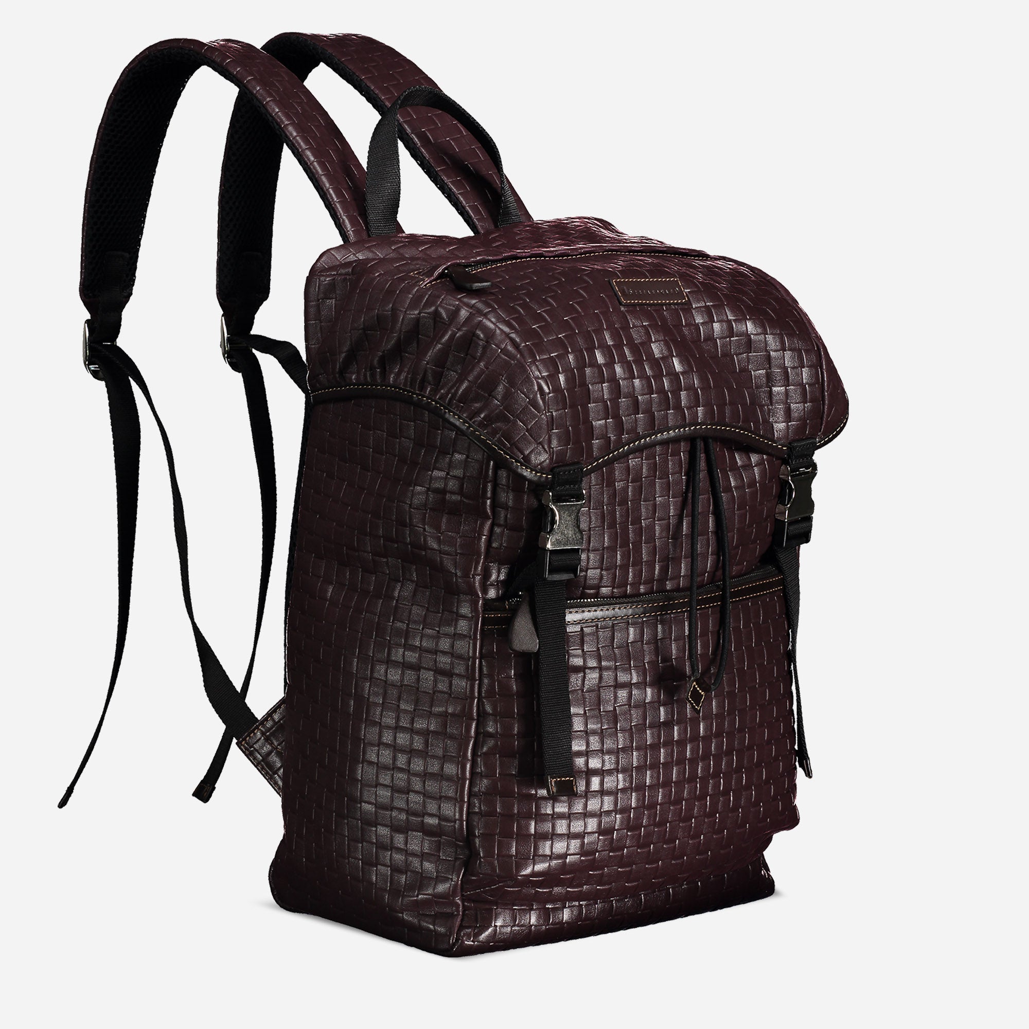 26714 - BACKPACK<br> Woven calfskin leather