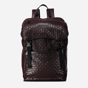 26714 - BACKPACK<br> Woven calfskin leather
