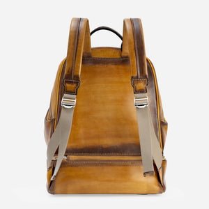 830 S - Backpack<br> Hand painted calfskin leather